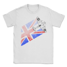 Load image into Gallery viewer, Spitfire UK Flag Mk.1 RAF British WWII Supermarine Unisex T-Shirt