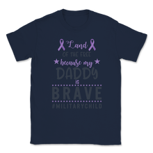 Load image into Gallery viewer, Military Child Awareness Month Purple Up Ribbon Land Unisex T-Shirt