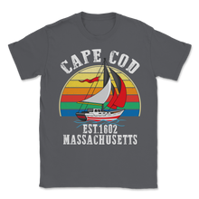 Load image into Gallery viewer, Cape Cod EST 1602 Massachusetts MA Vintage Sunset Unisex T-Shirt
