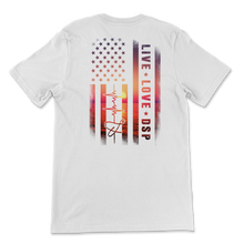 Load image into Gallery viewer, DSP Live Love USA American Flag Direct Support Unisex T-Shirt