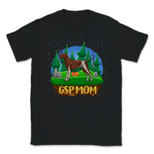 Load image into Gallery viewer, GSP Mom German Shorthair Pointer Mom Nature Silhouette Unisex T-Shirt