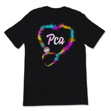 Load image into Gallery viewer, PCA Stethoscope Heart Shape Patient Care Assistant Unisex T-Shirt