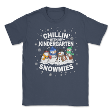 Load image into Gallery viewer, Chillin' With Kindergarten Snowmies Christmas Proud Unisex T-Shirt