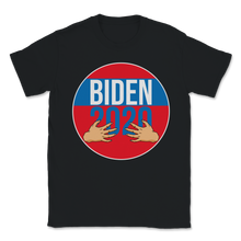 Load image into Gallery viewer, Joe Biden Hands Hug President USA 2020 Funny Political Unisex T-Shirt