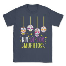 Load image into Gallery viewer, Dia De Los Muertos Sugar Skull Day of the dead Hanging Unisex T-Shirt