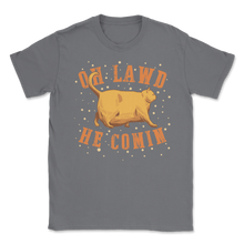 Load image into Gallery viewer, Oh Lawd He Comin Chonk Chart Meme Cat Funny Chungus Unisex T-Shirt