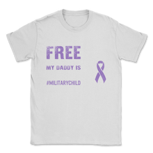 Load image into Gallery viewer, Military Child Awareness Month USA American Flag Unisex T-Shirt
