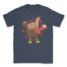 Load image into Gallery viewer, Turkey American Sign Language I Love You Thanksgiving Unisex T-Shirt