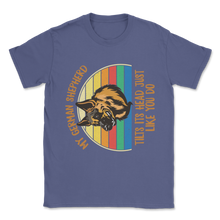 Load image into Gallery viewer, My German Shepherd Tilts Its Head Rotated Funny Meme Unisex T-Shirt