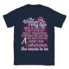Load image into Gallery viewer, Women In My Life her Place Wherever She Wants Work Unisex T-Shirt