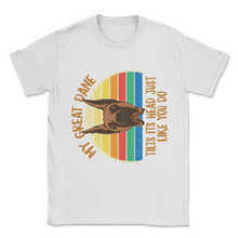 Load image into Gallery viewer, My Great Dane Tilts Its Head Rotated Funny Meme Cute Unisex T-Shirt