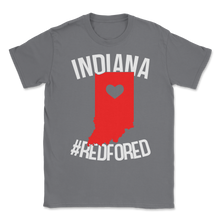 Load image into Gallery viewer, Indiana Teacher Red For Ed Love Indiana State Teachers Unisex T-Shirt