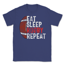 Load image into Gallery viewer, Rugby Vintage South Eat Sleep Repeat Ireland Fans Unisex T-Shirt