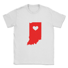 Load image into Gallery viewer, Indiana Teacher Red For Ed Love Indiana State Teachers Unisex T-Shirt