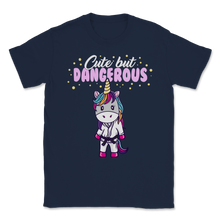 Load image into Gallery viewer, Cute But Dangerous Unicorn Jiu Jitsu MMA Brazilian Unisex T-Shirt