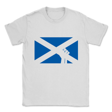 Load image into Gallery viewer, The Aye Team Scotland IndyRef2 Scottish Flag Unisex T-Shirt