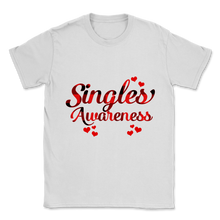 Load image into Gallery viewer, Happy Singles Awareness Day Buffalo Plaid Unisex T-Shirt