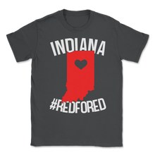 Load image into Gallery viewer, Indiana Teacher Red For Ed Love Indiana State Teachers Unisex T-Shirt