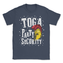 Load image into Gallery viewer, Toga Party Security College Roman Helmet Guard Costume Unisex T-Shirt