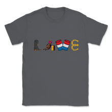 Load image into Gallery viewer, Barrel Racing LOVE Horse Riding Shaped Boots Barrel Unisex T-Shirt