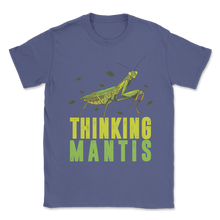 Load image into Gallery viewer, Thinking Praying Mantis Nature Animal Bug Savage Unisex T-Shirt