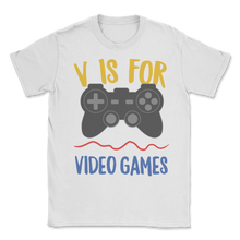 Load image into Gallery viewer, Single Video Gamer V Not for Valentines Day Kids Boys Unisex T-Shirt