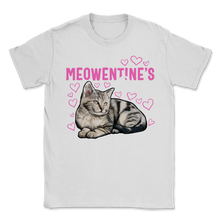 Load image into Gallery viewer, Happy Meowentine's Day Valentines Cute Cat Heart Unisex T-Shirt