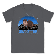 Load image into Gallery viewer, Sea Otter Vintage Retro Sunset 70s Silhouette Animal Unisex T-Shirt