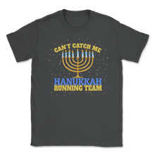 Load image into Gallery viewer, Hanukkah Running Shirt Can't Catch Me Hanukah Running Unisex T-Shirt