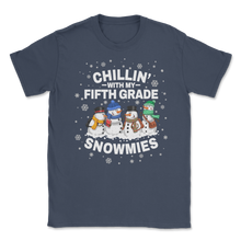 Load image into Gallery viewer, Chillin' With Fifth Grade Snowmies Christmas Proud Unisex T-Shirt