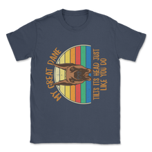 Load image into Gallery viewer, My Great Dane Tilts Its Head Rotated Funny Meme Cute Unisex T-Shirt