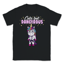 Load image into Gallery viewer, Cute But Dangerous Unicorn Jiu Jitsu MMA Brazilian Unisex T-Shirt