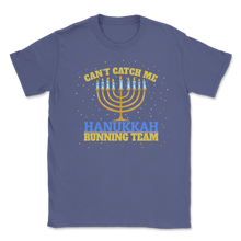 Load image into Gallery viewer, Hanukkah Running Shirt Can't Catch Me Hanukah Running Unisex T-Shirt