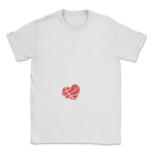 Load image into Gallery viewer, Basketball Valentines Day Love Cute Heart Basket Hoops Unisex T-Shirt