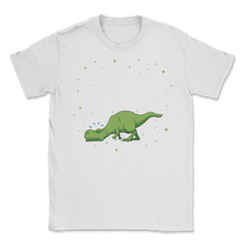 Load image into Gallery viewer, T Rex Hates Pushups Funny Gym Workout Dinosaur Geek Unisex T-Shirt