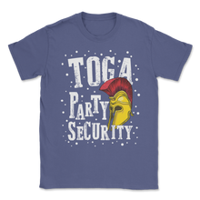 Load image into Gallery viewer, Toga Party Security College Roman Helmet Guard Costume Unisex T-Shirt