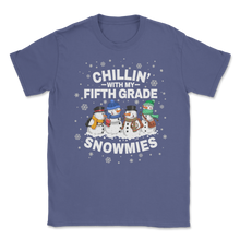 Load image into Gallery viewer, Chillin' With Fifth Grade Snowmies Christmas Proud Unisex T-Shirt