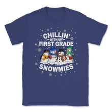 Load image into Gallery viewer, Chillin' With First Grade Snowmies Christmas Proud Unisex T-Shirt