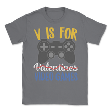 Load image into Gallery viewer, Single Video Gamer V Not for Valentines Day Kids Boys Unisex T-Shirt