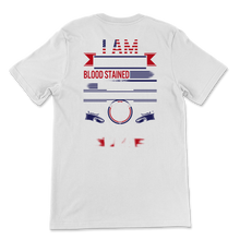 Load image into Gallery viewer, PCA Blood Stained USA American Flag Patient Care Unisex T-Shirt