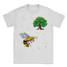 Load image into Gallery viewer, Bees Hug More Trees Clean Our Seas Save The Bees Unisex T-Shirt