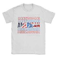 Load image into Gallery viewer, American Puerto Rican USA Flag Pride Rico Boricua Men Unisex T-Shirt