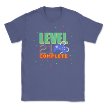 Load image into Gallery viewer, Level 21 Complete 21st Birthday Video Game Gamepad Unisex T-Shirt
