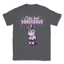 Load image into Gallery viewer, Cute But Dangerous Unicorn Jiu Jitsu MMA Brazilian Unisex T-Shirt