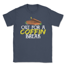 Load image into Gallery viewer, Out for a Coffin Break Pun Caffeine Coffee Ghost Unisex T-Shirt