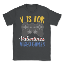Load image into Gallery viewer, Single Video Gamer V Not for Valentines Day Kids Boys Unisex T-Shirt