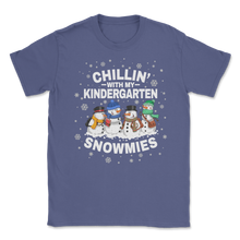 Load image into Gallery viewer, Chillin' With Kindergarten Snowmies Christmas Proud Unisex T-Shirt