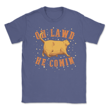 Load image into Gallery viewer, Oh Lawd He Comin Chonk Chart Meme Cat Funny Chungus Unisex T-Shirt