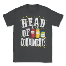 Load image into Gallery viewer, Head Of Condiments Ketchup Mustard Relish Funny Grill Unisex T-Shirt