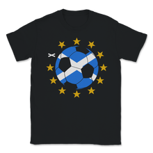 Load image into Gallery viewer, Scotland Soccer Ball IndyRef2 Scottish Independence Unisex T-Shirt
